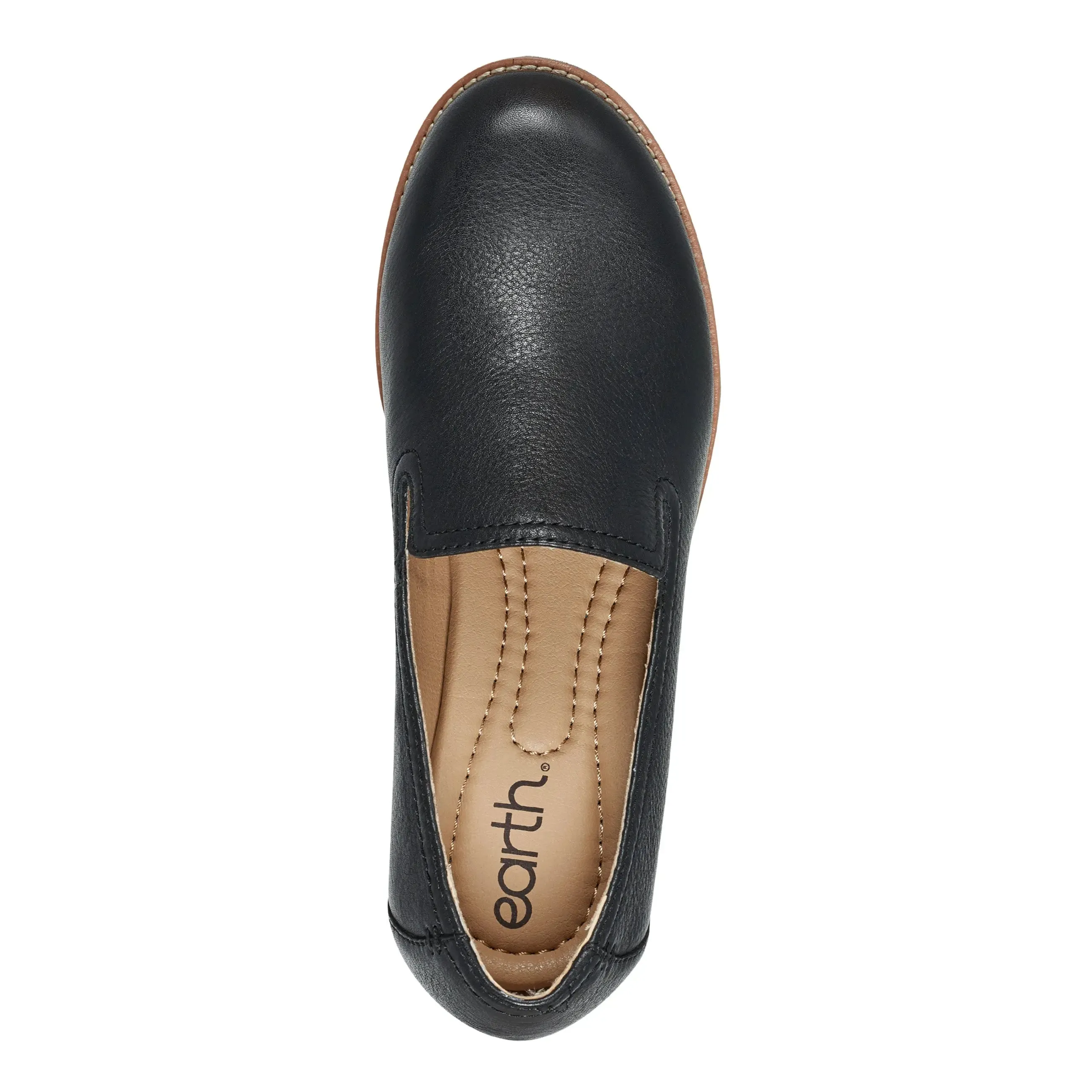 Craftsmanship Edna Round Toe Casual Slip-on Flat Loafers