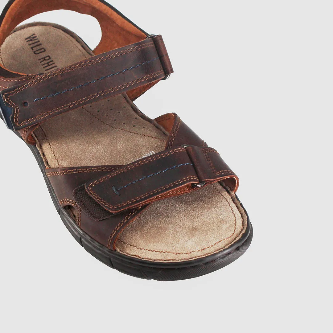 Soft Cushioning Shoes Windy day Progress Sandals Coffee