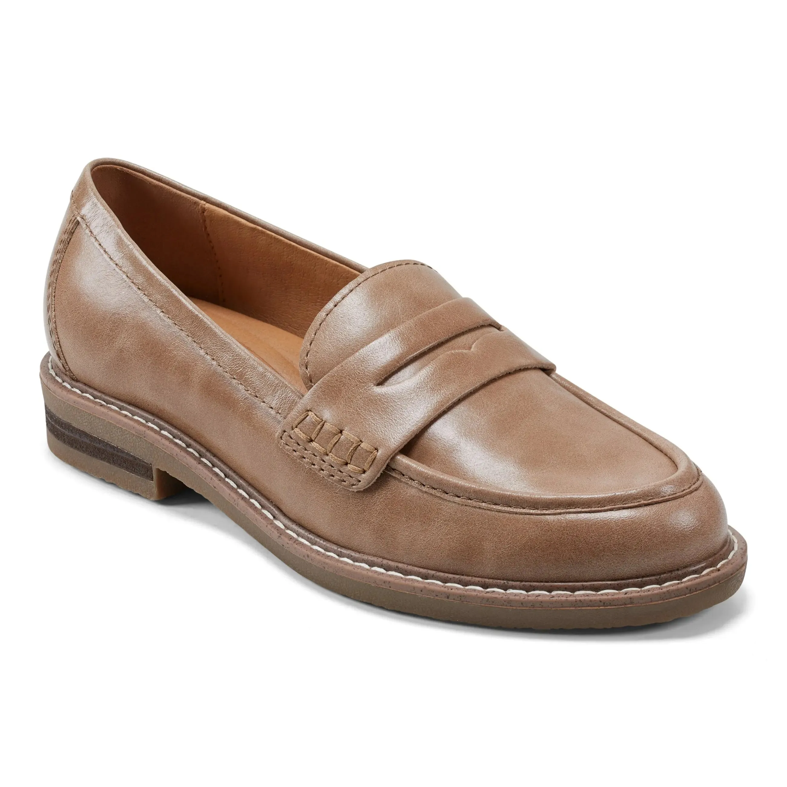 Javas Round Toe Casual Slip-on Loafers Work Base Moisture wicking