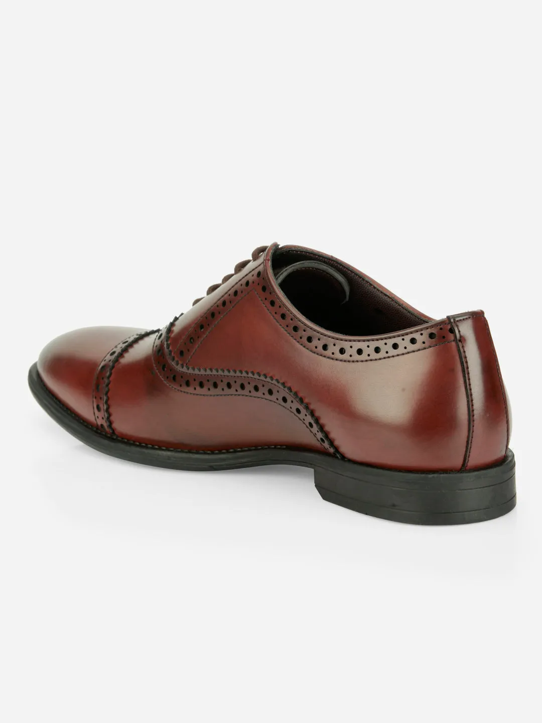 Men's Wine Regular Toe Lace Up Formal (IX2033) Toe room
