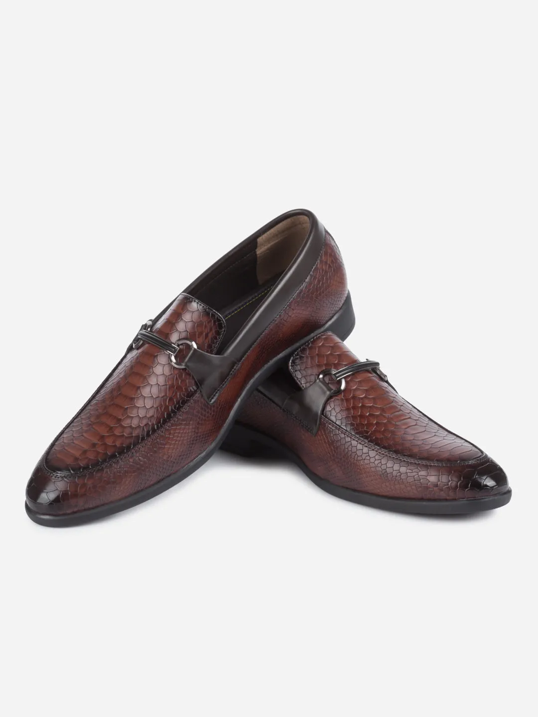 Men's Brown Semi Fomal Formal Slip On (IX1087) Icon Edge Durable Leather