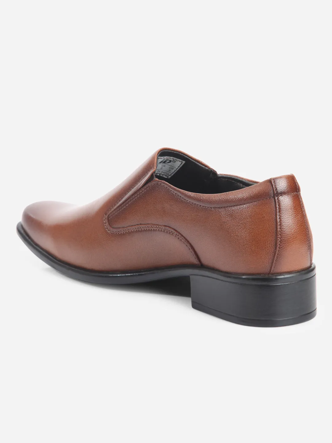Padded Tongue Fashionable appearance Men's Tan Regular Toe Slip On Formal (ID6102)