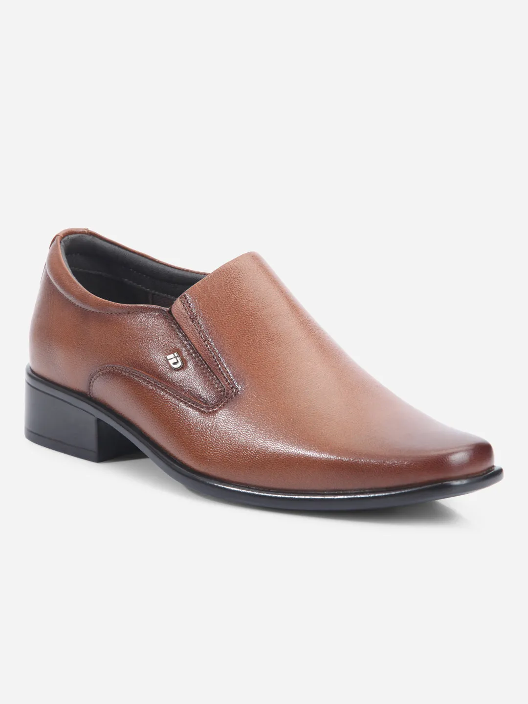 Men's Tan Regular Toe Slip On Formal (ID6102) Reinforced Sides
