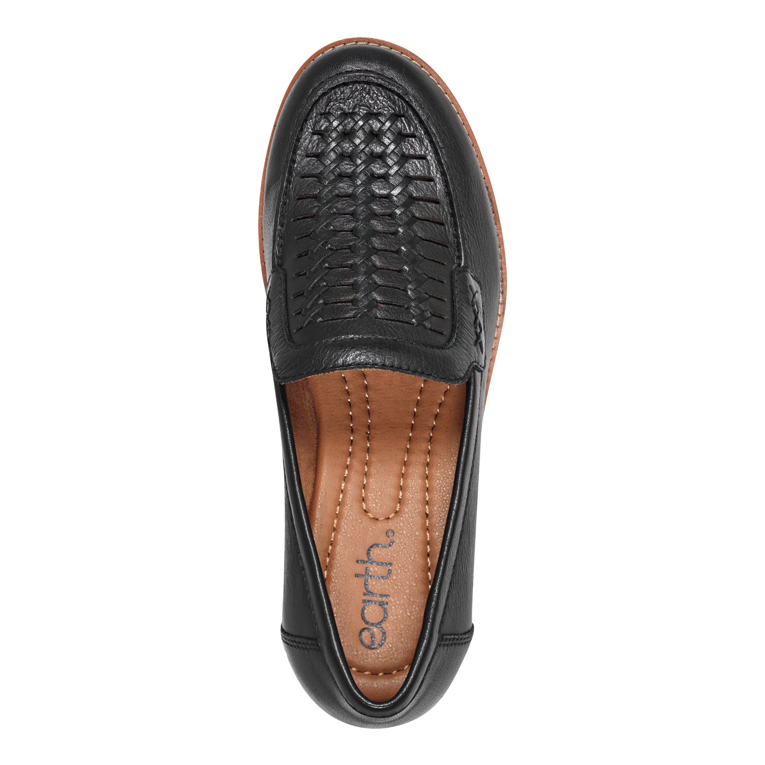Elona Casual Slip-on Round Toe Loafers Ankle Support construction