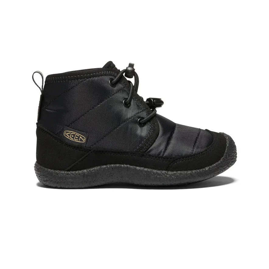 Casual Gathering Lace Up Little Kids' Howser II Waterproof Chukka  |  Black/Black