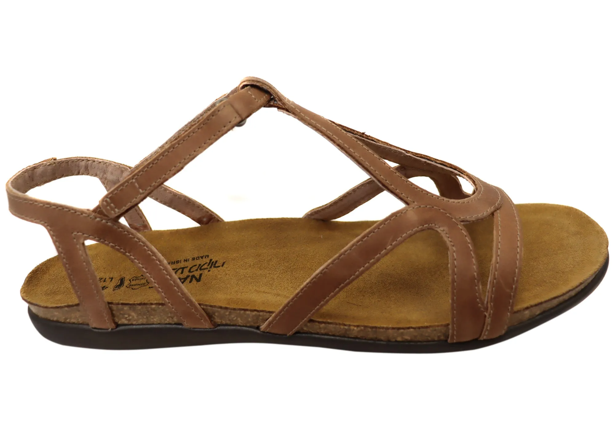 Naot Dorith Womens Comfort Cushioned Supportive Flat Leather Sandals fashionable footwear