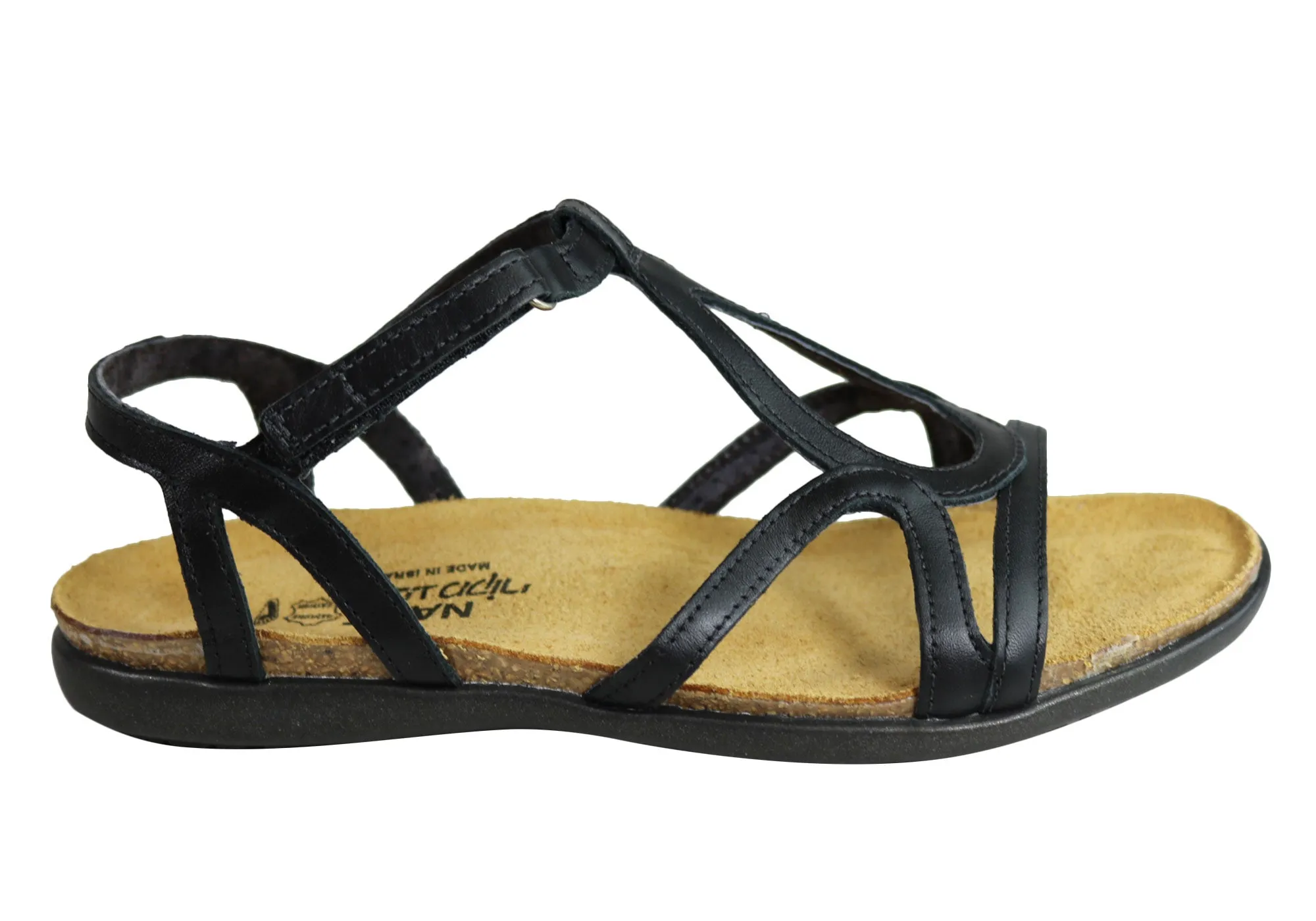 Cool Touch Hiking Naot Dorith Womens Comfort Cushioned Supportive Flat Leather Sandals