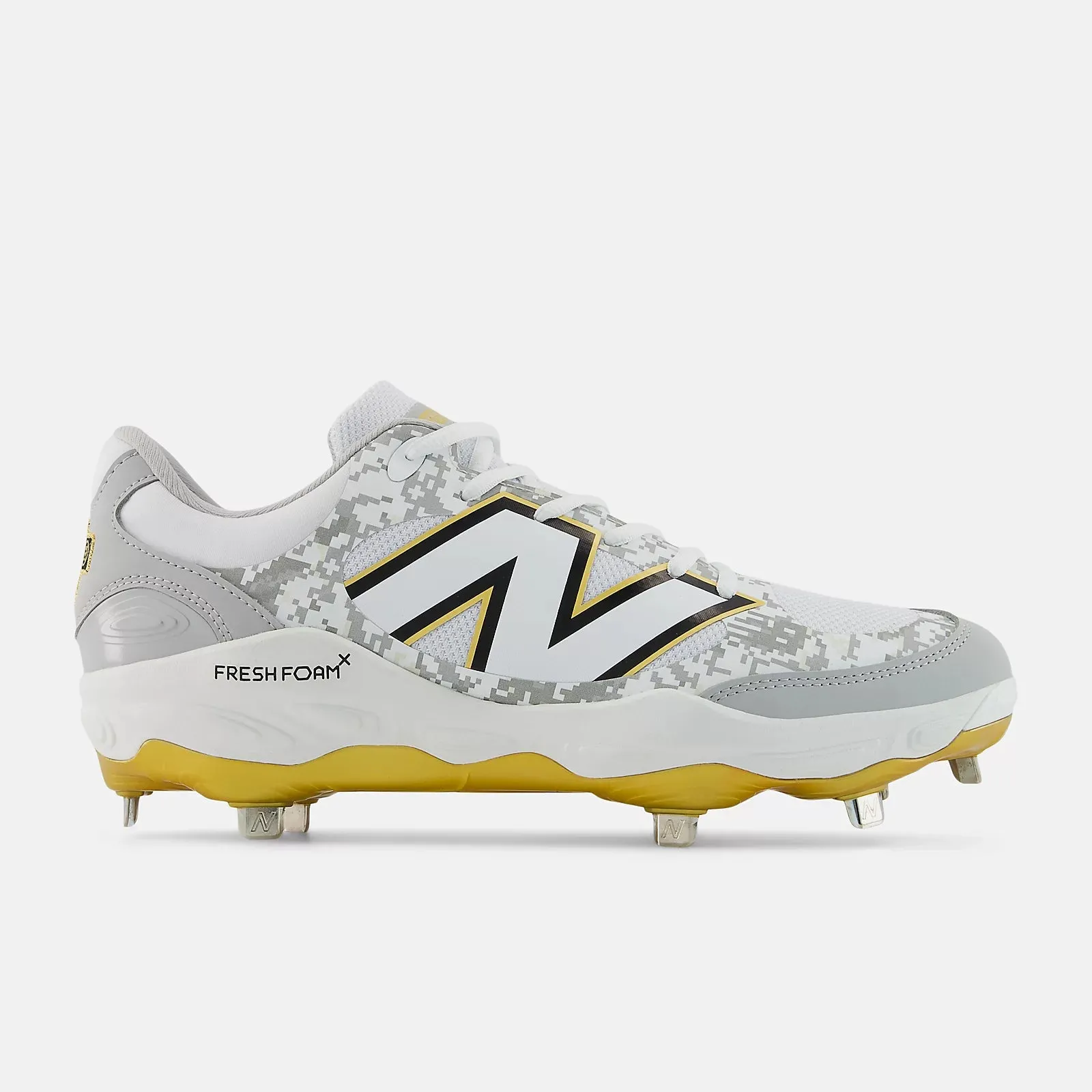 New Balance Men's Fresh Foam X 3000 v7 Metal Baseball Cleats - Armed Forces - L3000AF7 Bright Neon