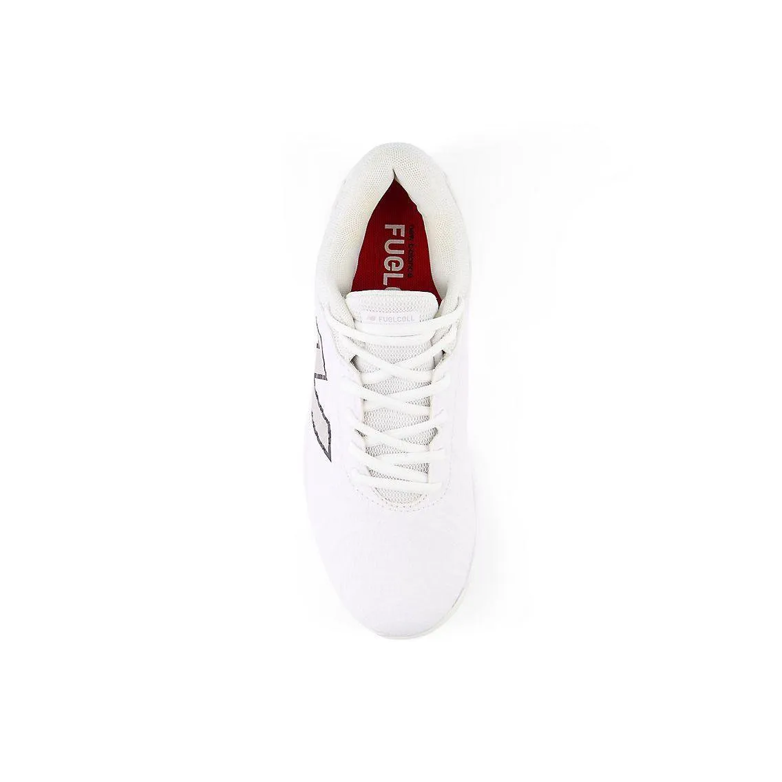 New Balance Women's FuelCell FUSE v4 Molded Fastpitch Softball Cleats - Optic White/Raincloud - SPFUSEW4 Comfort Stand