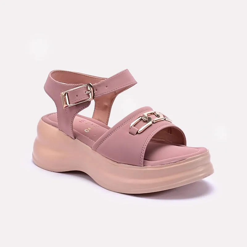 Peach Casual Platform Sandals 0421501 Mountain Strong