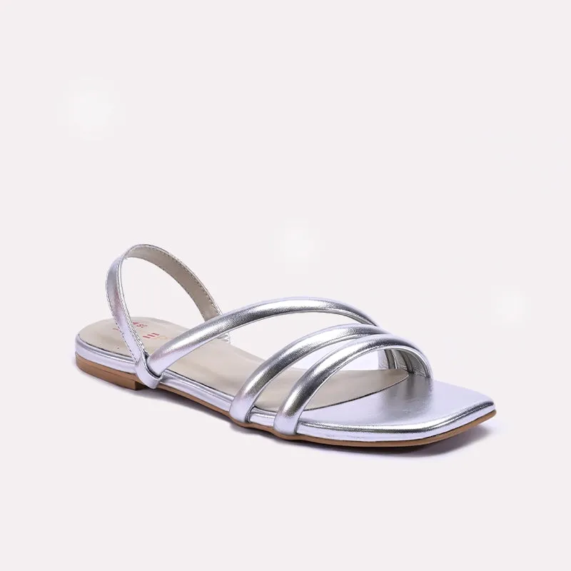 Silver Casual Sandals 0421527 Surf Step Stretchable Material