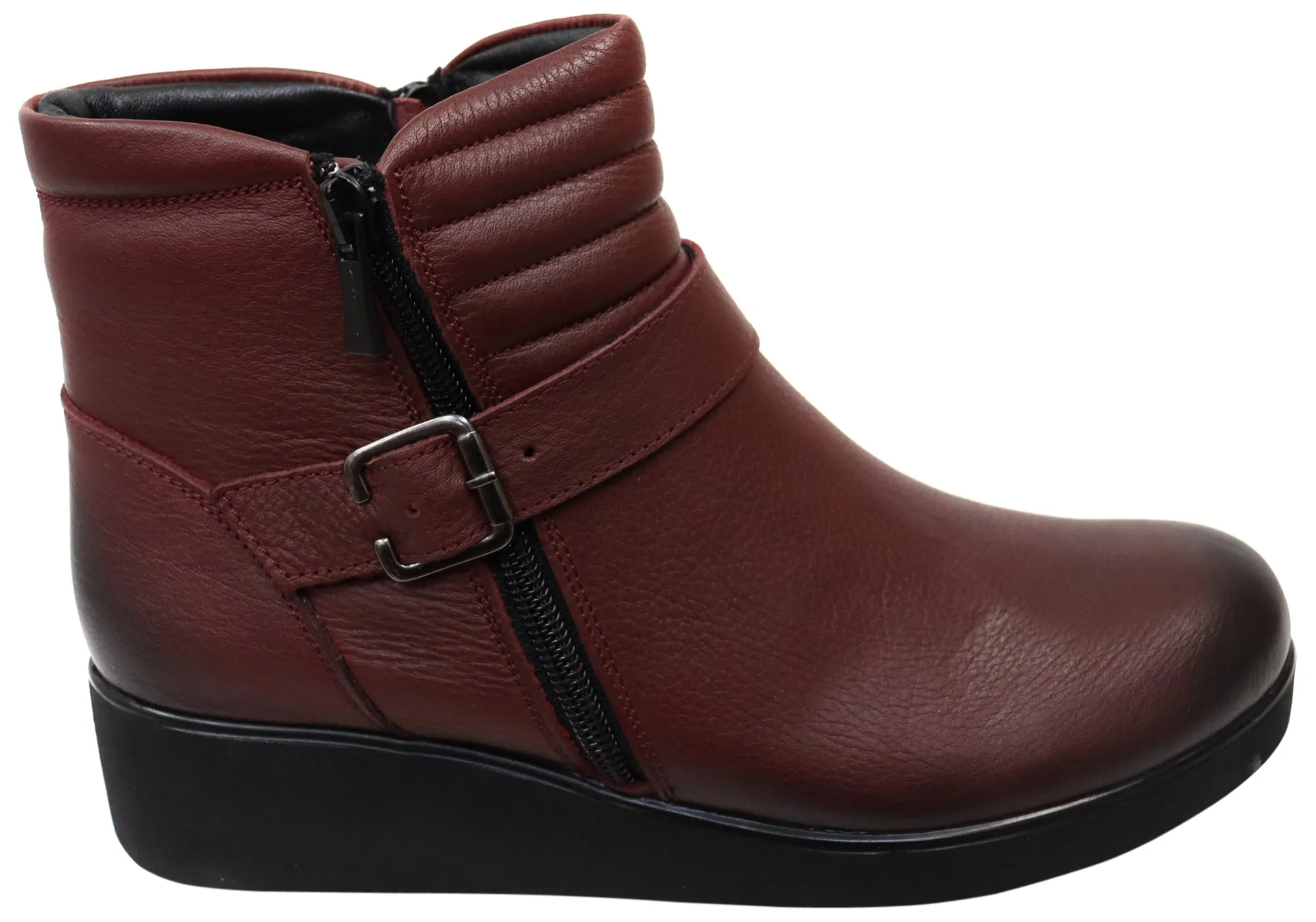 Orizonte Linger Womens European Comfortable Leather Ankle Boots Flexible Frame Functional Minimalist Slip-Resistant Sole