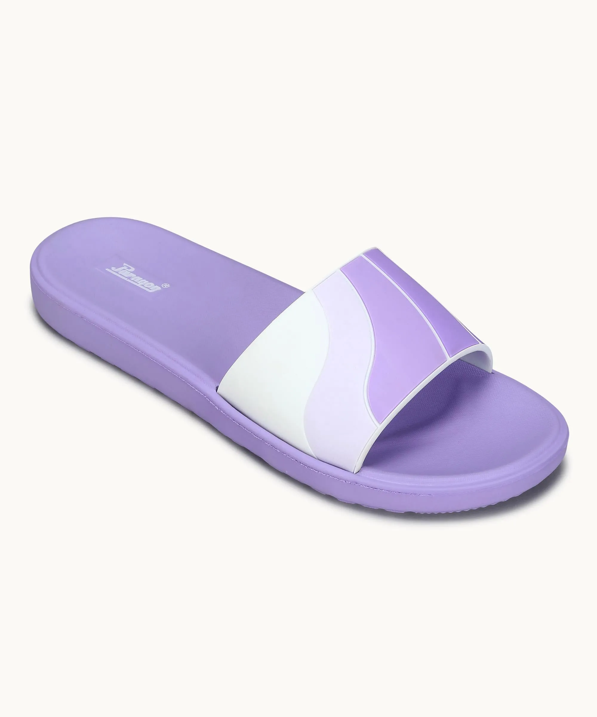 Beach Ready Fit Paragon Women's Purple Sliders with Cushioned Sole for Everyday Use