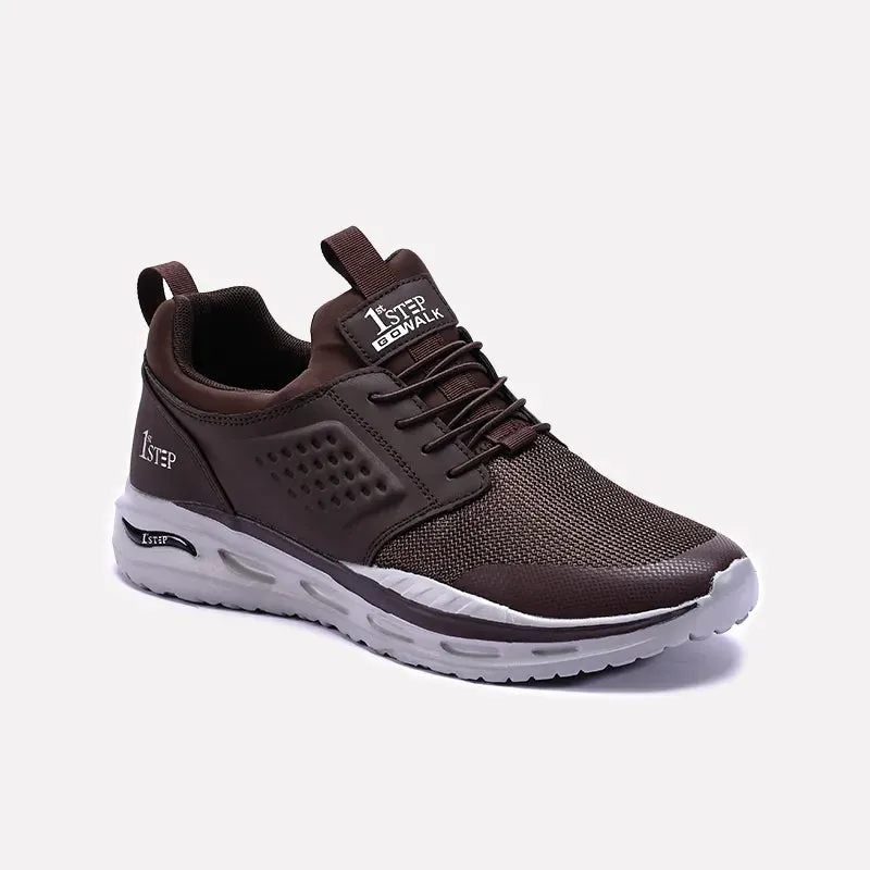 Supportive Comfort Sports Precision Sneaker Shoes Brown 0120536