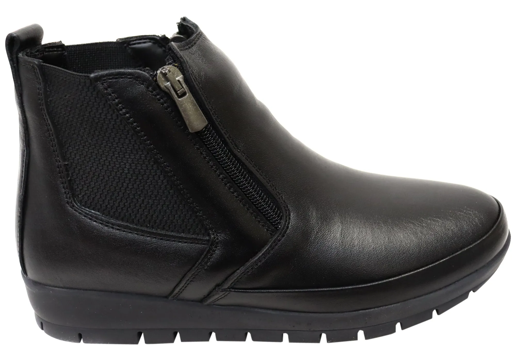 Comfort Laces Orizonte Eres Womens European Comfortable Leather Ankle Boots