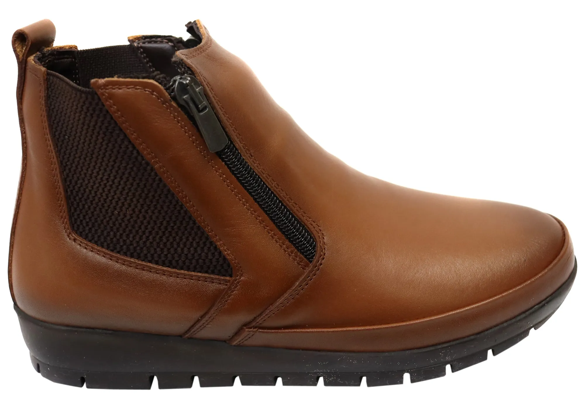 Orizonte Eres Womens European Comfortable Leather Ankle Boots Italian Glam Secure Strap