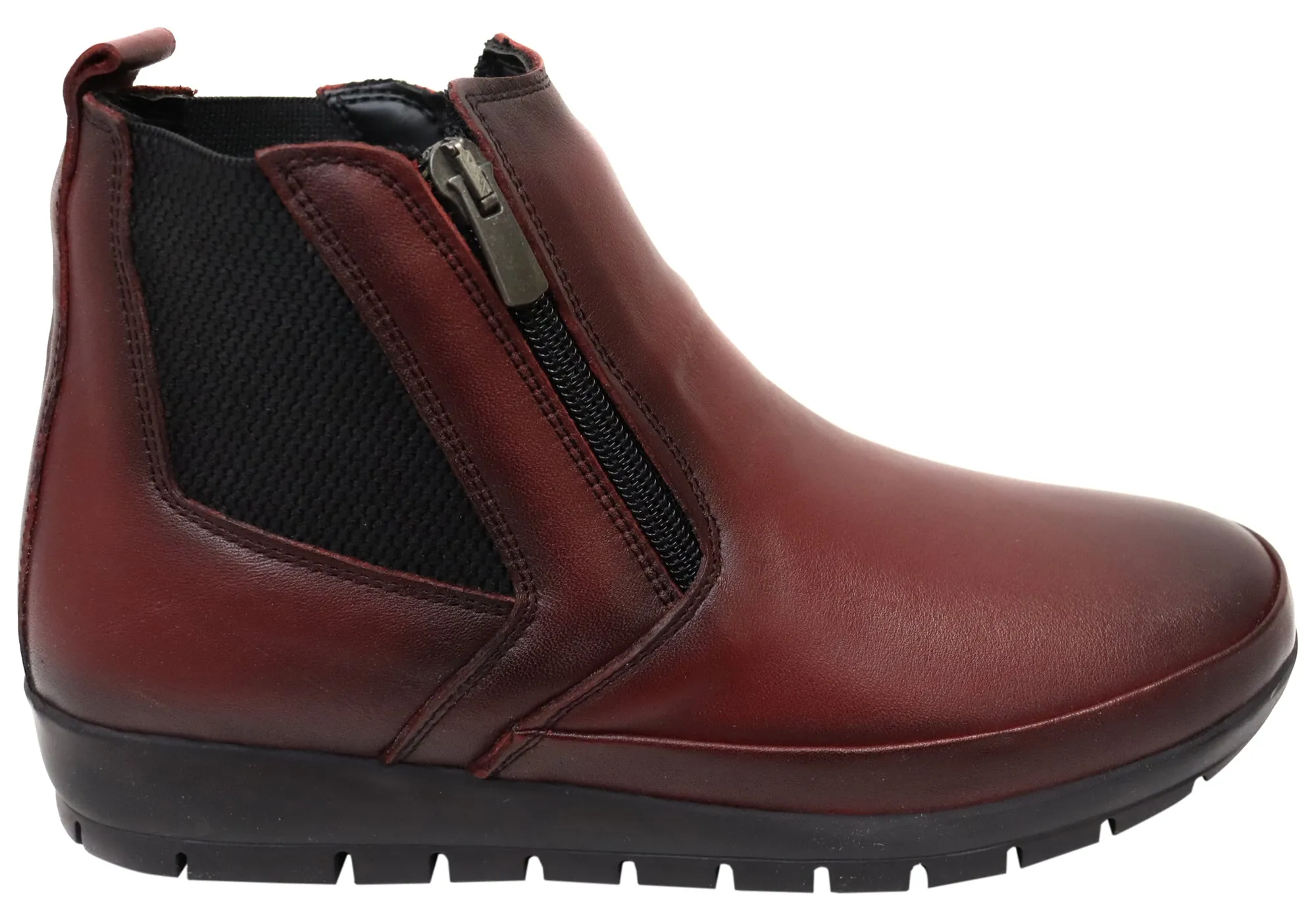 Orizonte Eres Womens European Comfortable Leather Ankle Boots Quick Access non-slip