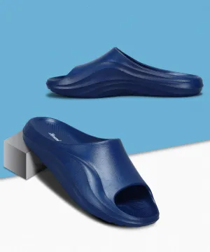 Paragon EVK10926G Men's Waterproof Blue Sliders with Comfortable Sole Comfortable Stability Quick Walk Fit