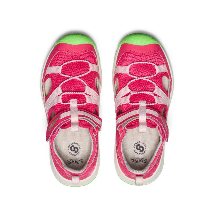 Joint Ease Wide Straps Big Kids' Motozoa Sandal  |  Raspberry/Giggle Pink