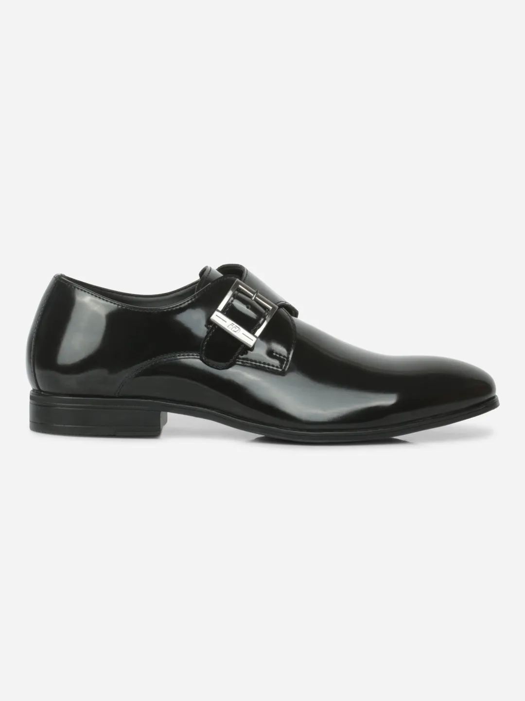 Mesh Knit Ergonomic Design Men's Black Round Toe Monk Formal (IX1081)