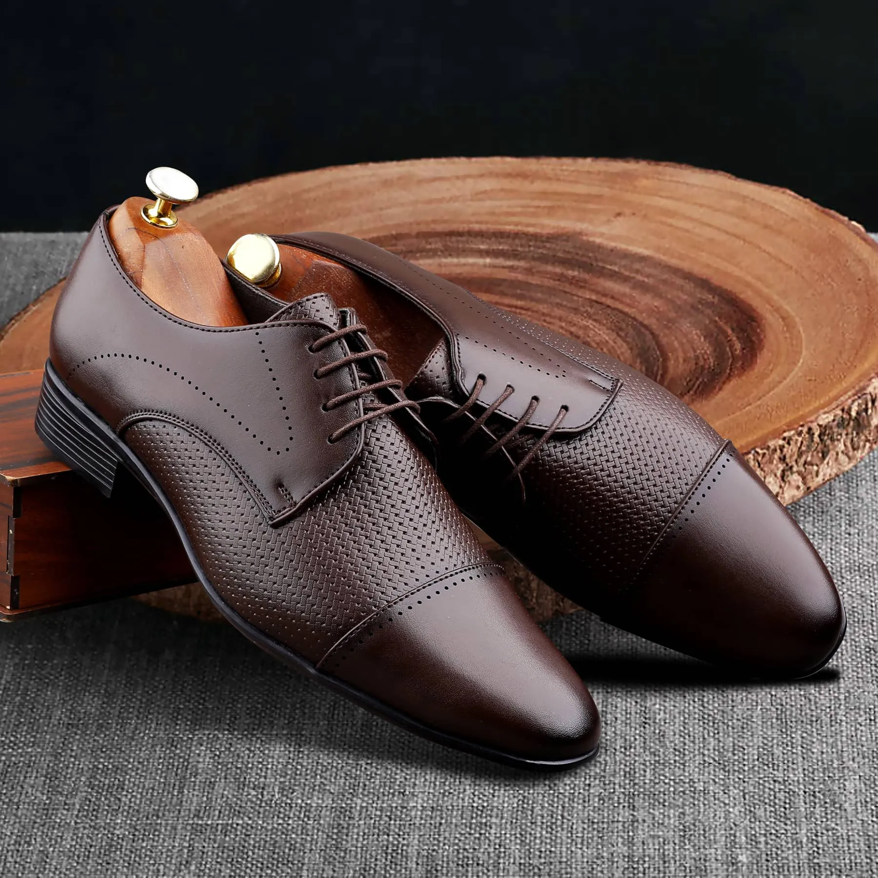 Bacca Bucci HOMER Formal Shoes with Superior Comfort | All Day Wear Office Or Party Lace-up Shoes Urban Explorer Classic Profile