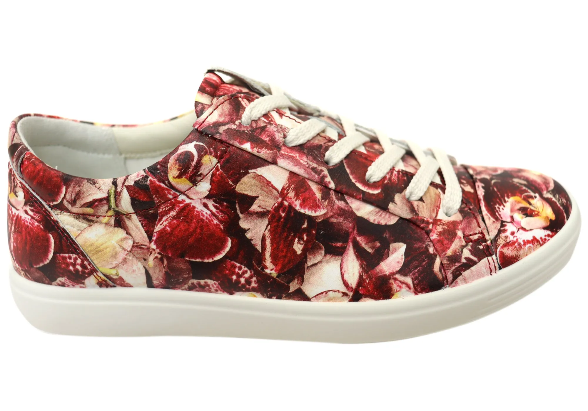 Freedom Move ECCO Soft 7 Womens Comfortable Lace Up Leather Sneakers