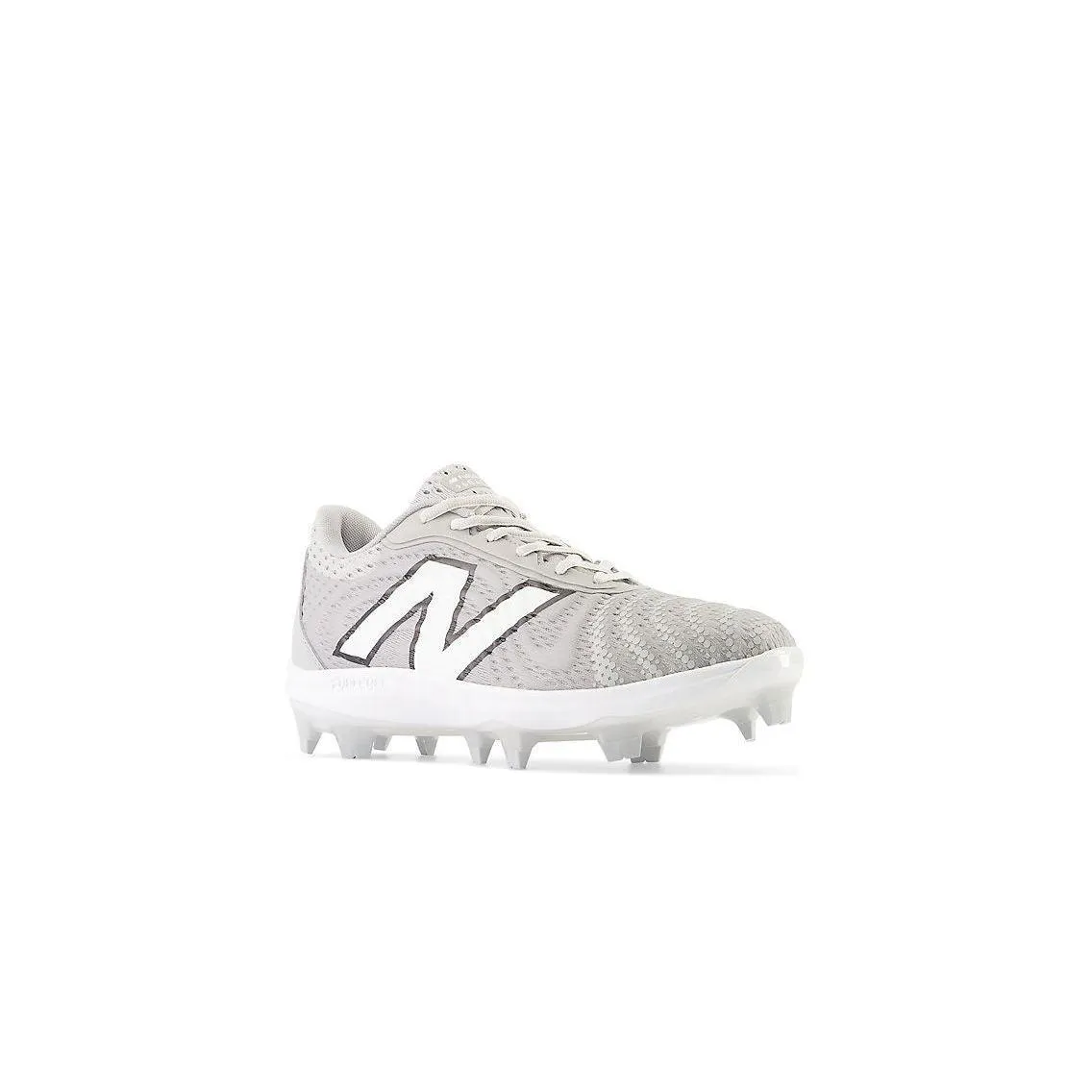 Dry Fast Mesh Upper New Balance Men's FuelCell 4040 V7 Molded Baseball Cleats - Raincloud / Optic White - PL4040G7