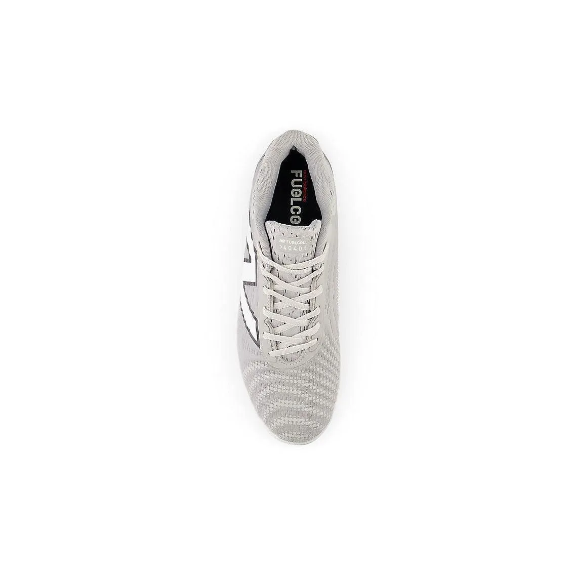New Balance Men's FuelCell 4040 V7 Molded Baseball Cleats - Raincloud / Optic White - PL4040G7 Moon Tone Durable Build Weekend Errands