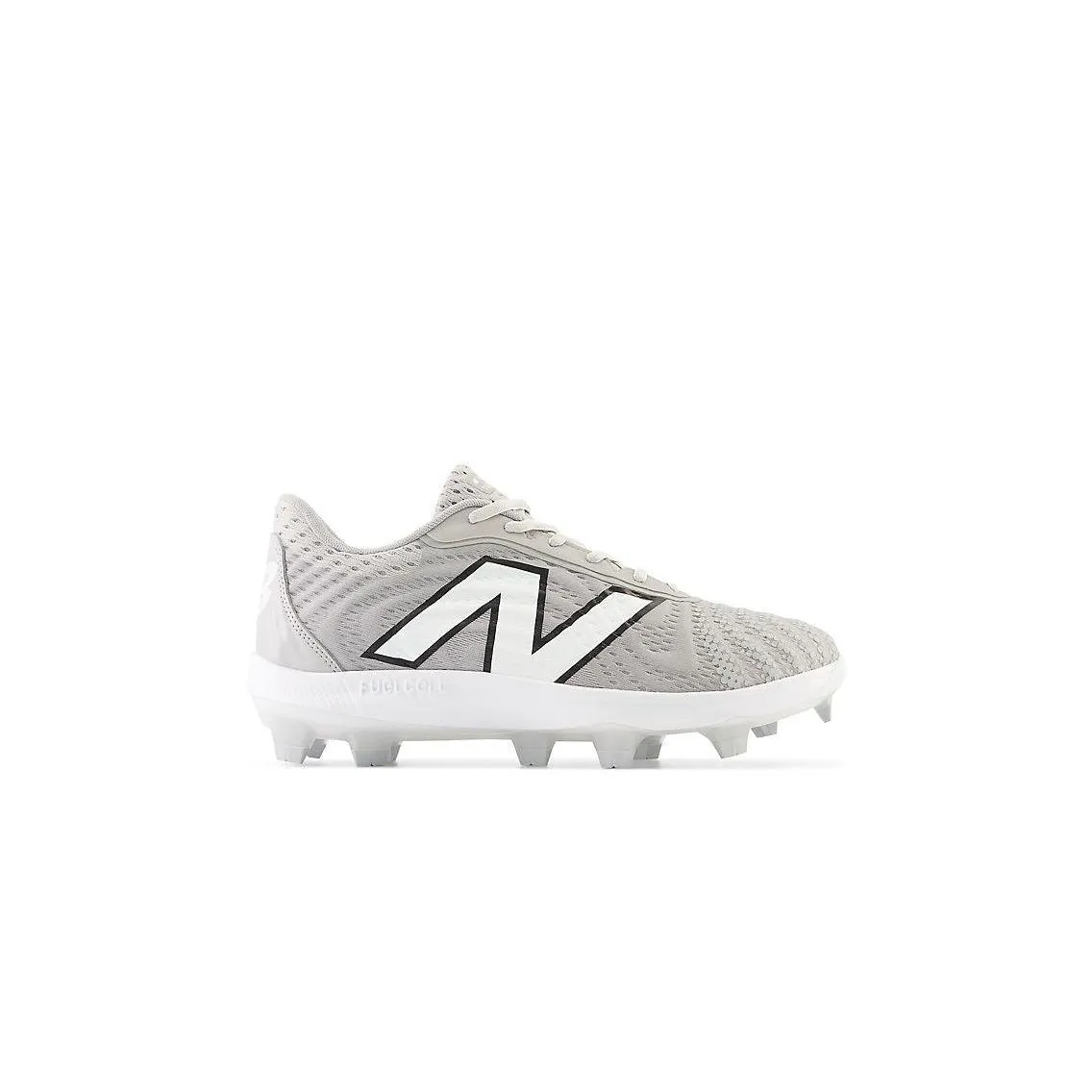 Seamless Fit Gym Workout New Balance Men's FuelCell 4040 V7 Molded Baseball Cleats - Raincloud / Optic White - PL4040G7