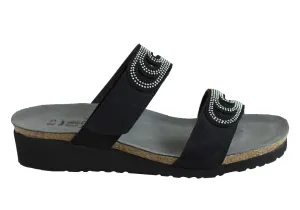 Easy Flow Naot Ainsley Womens Leather Comfortable Cushioned Sandals Slides
