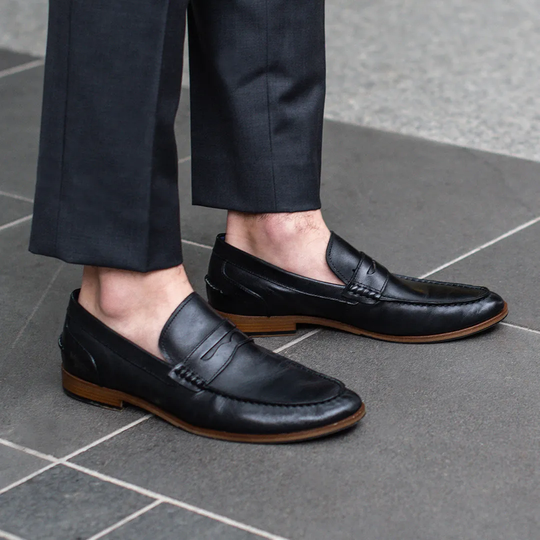 Full Grain Height Boost Borough Dress Shoes Black