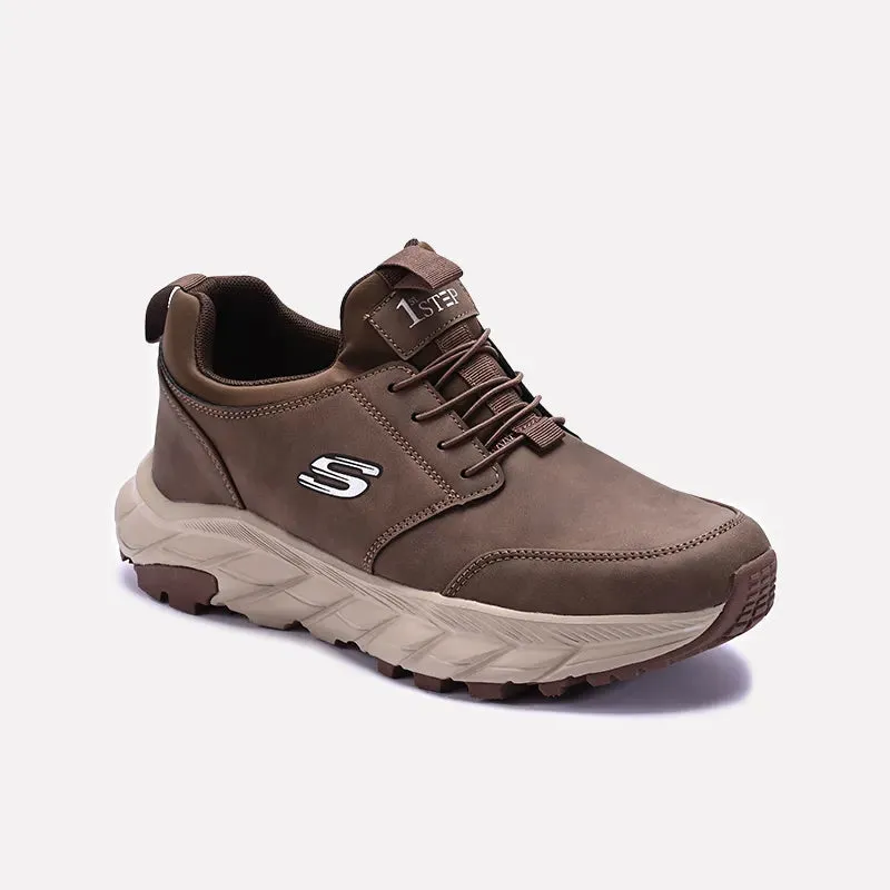 Khaki Sneaker Boots 0120532 Orthotic Friendly Footbed Shock Diffusion Technology