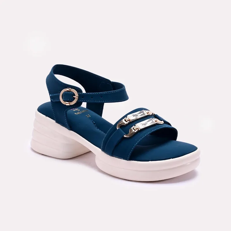 Wild Trek Work Ready Blue Platform Sandals 0421496