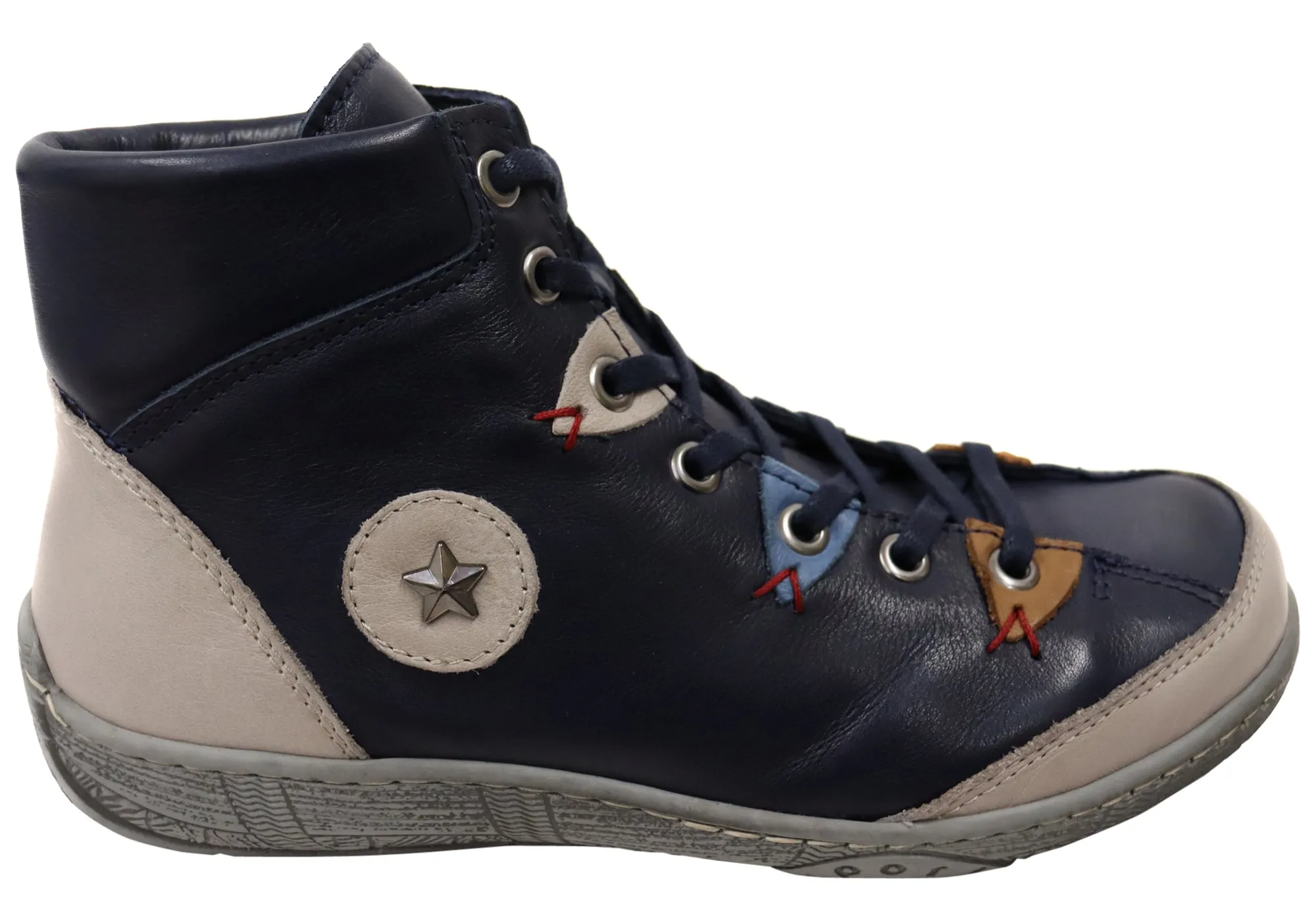 Rugged Built River Crossing Orizonte Tova Womens European Comfortable Leather Ankle Boots
