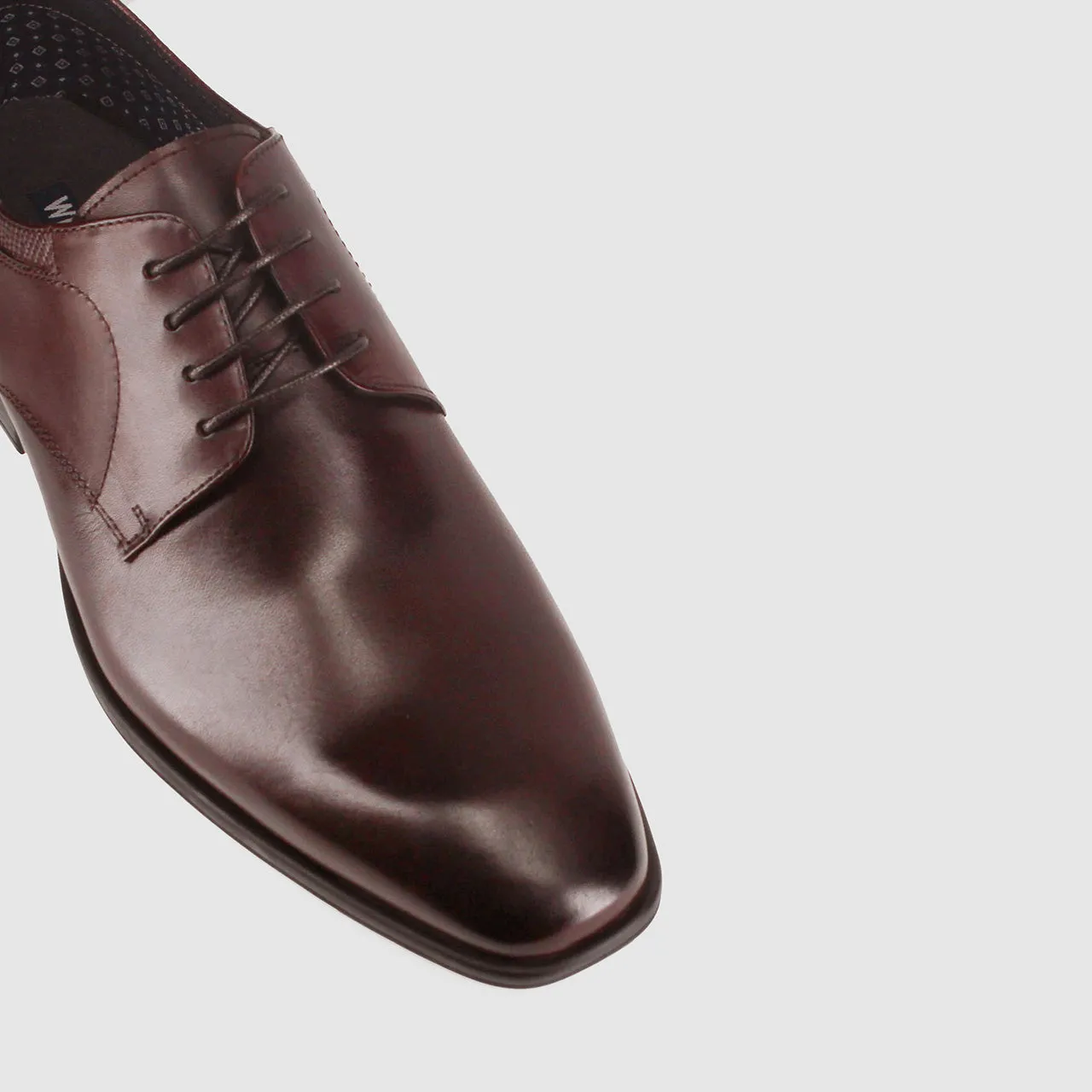 Power Dress Shoes Dark Brown Groom Side