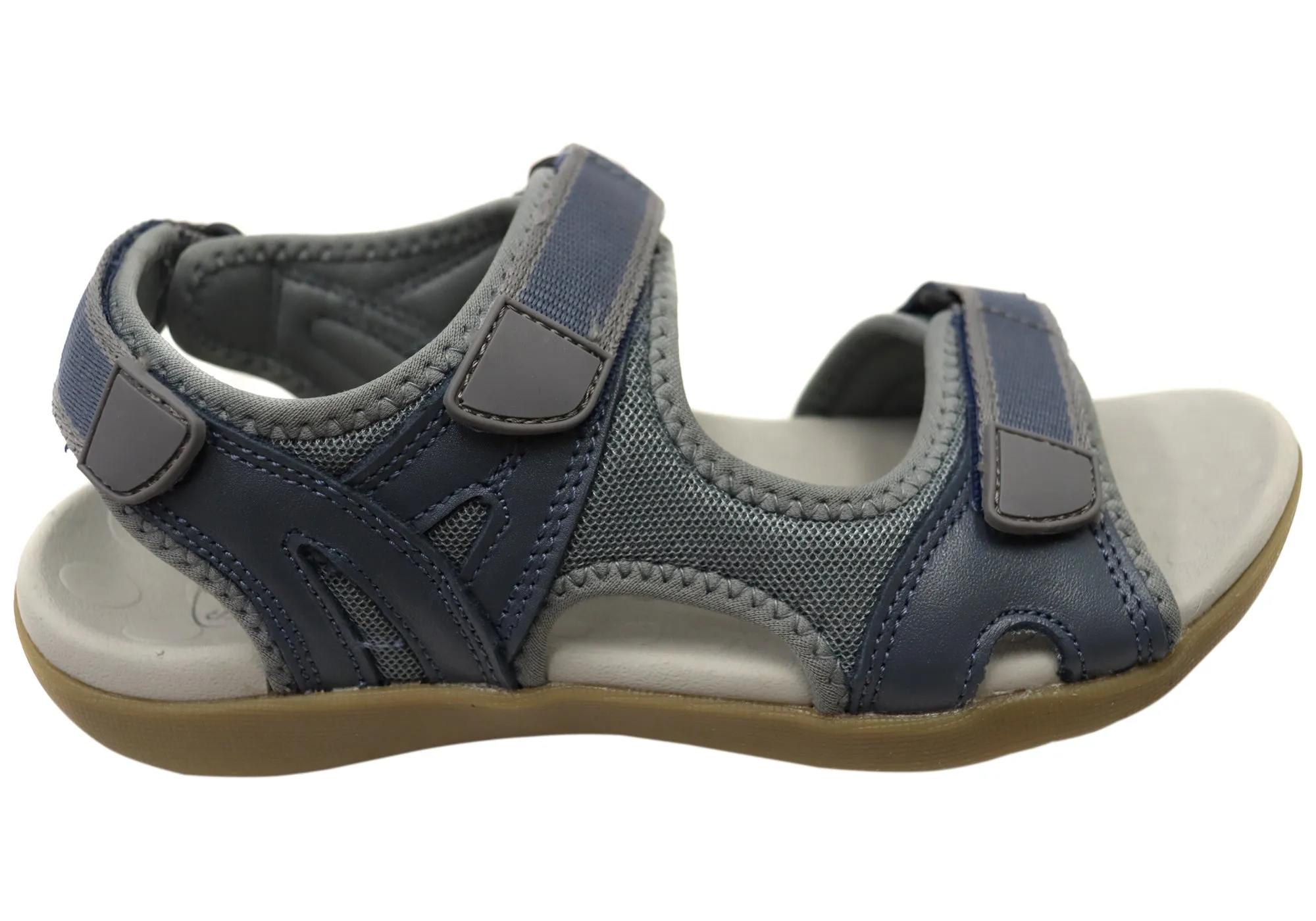 Scholl Orthaheel Bribie Womens Leather Adjustable Supportive Sandals Street Casual Outfit Match