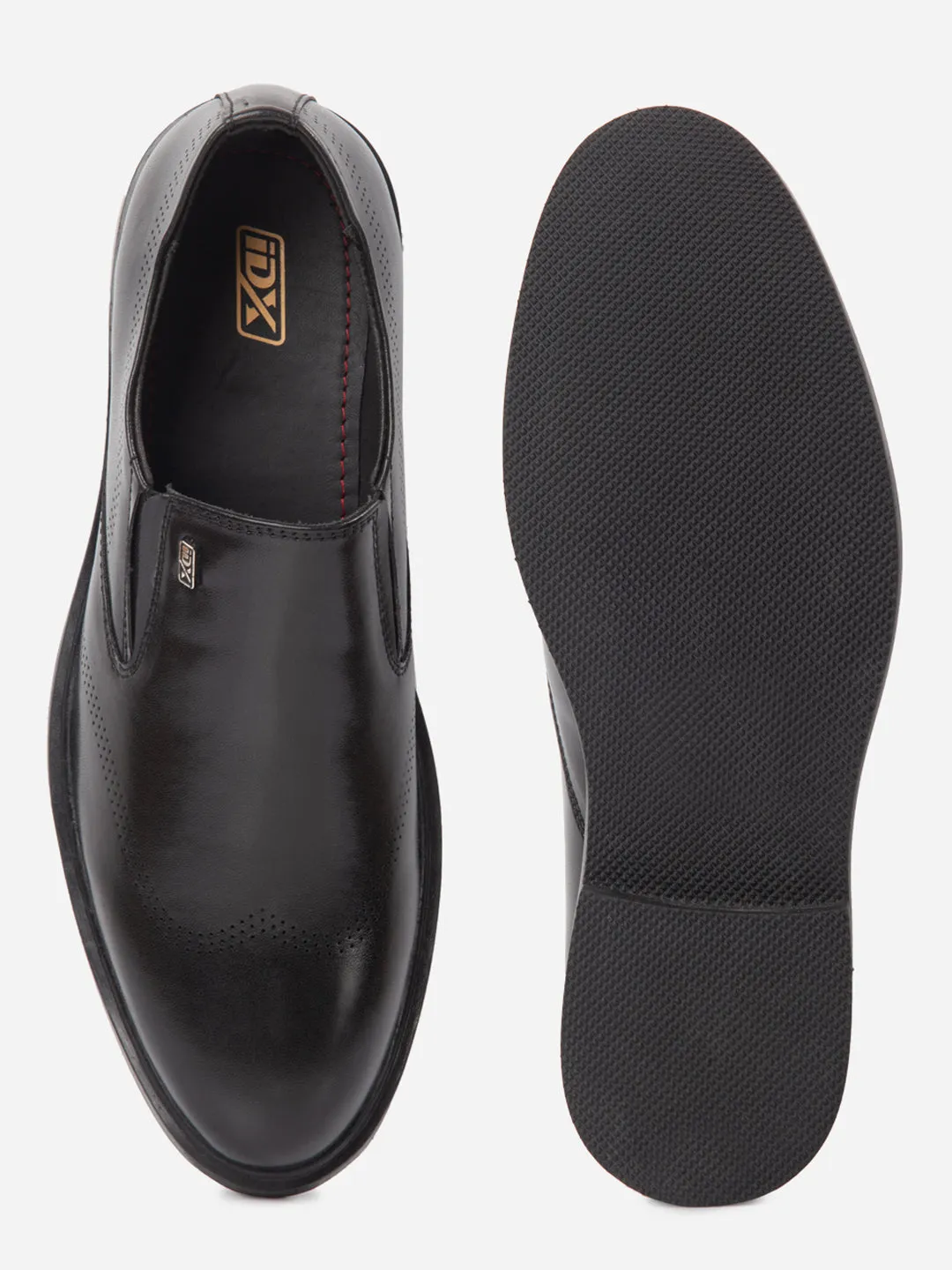 Outdoor Event Dinner Date Men's Black Formal Slipon Shoes (IX1091)