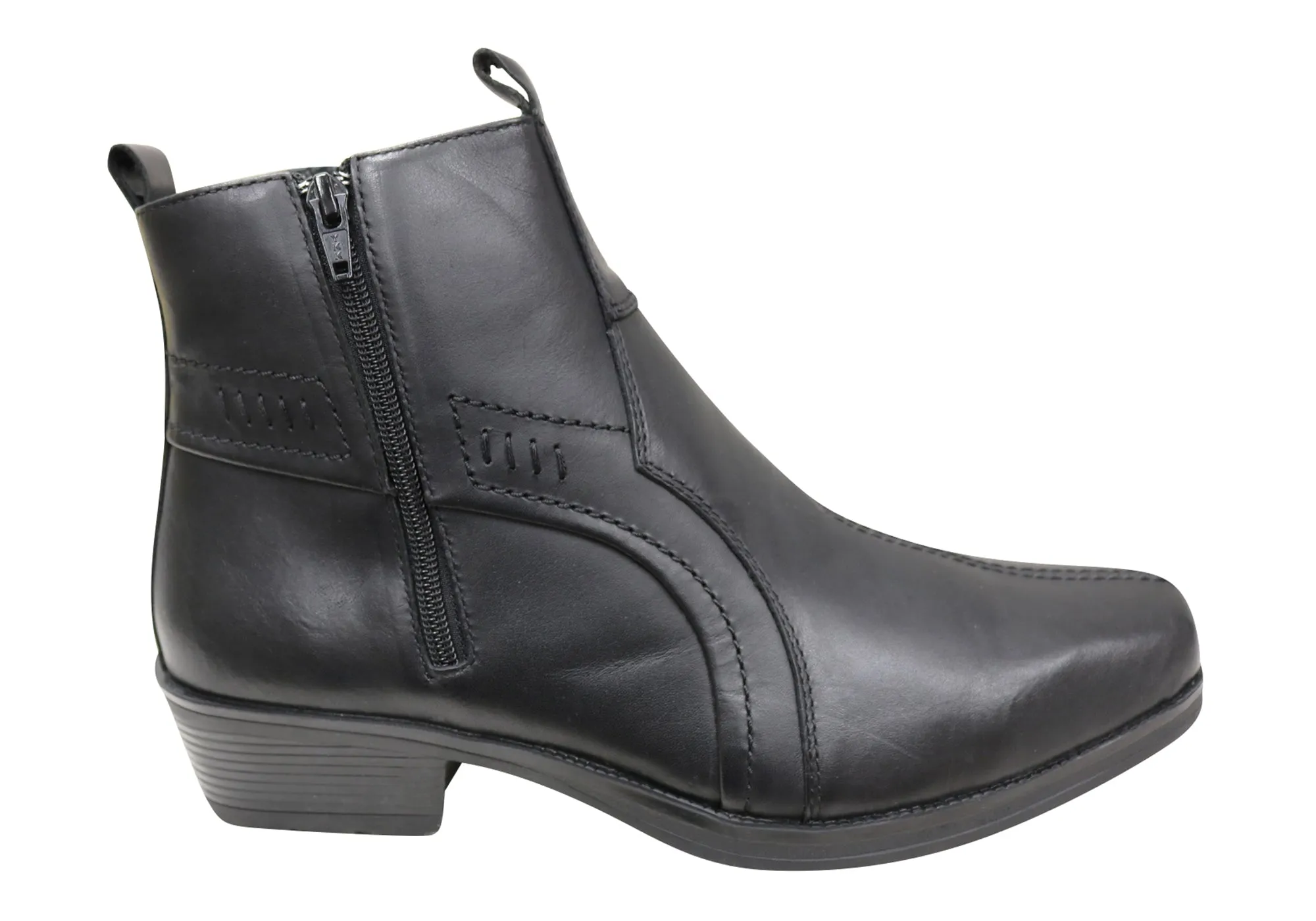 Air Flow Low Profile Adventure Journey Slatters Rialto Mens Comfortable Leather Dress Boots