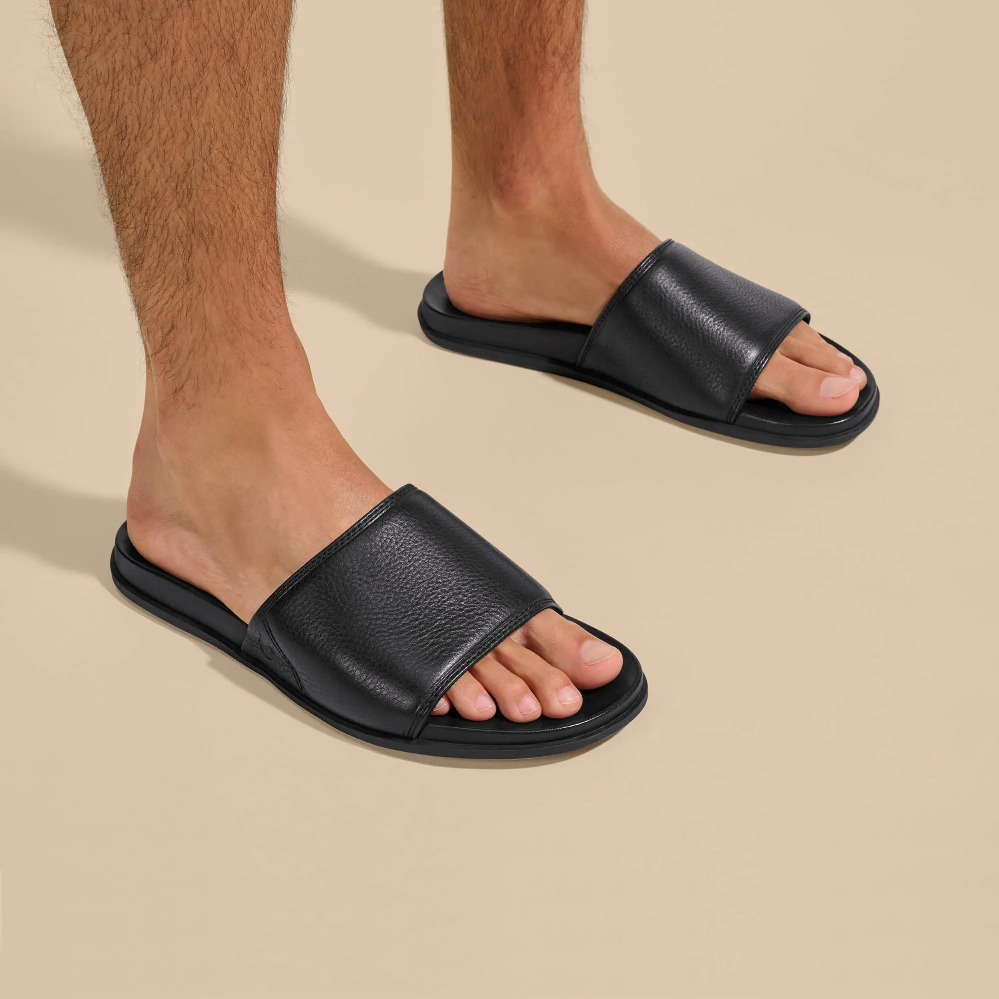 Breath Mesh Light Travel Flats ????lali Slide - Black / Black