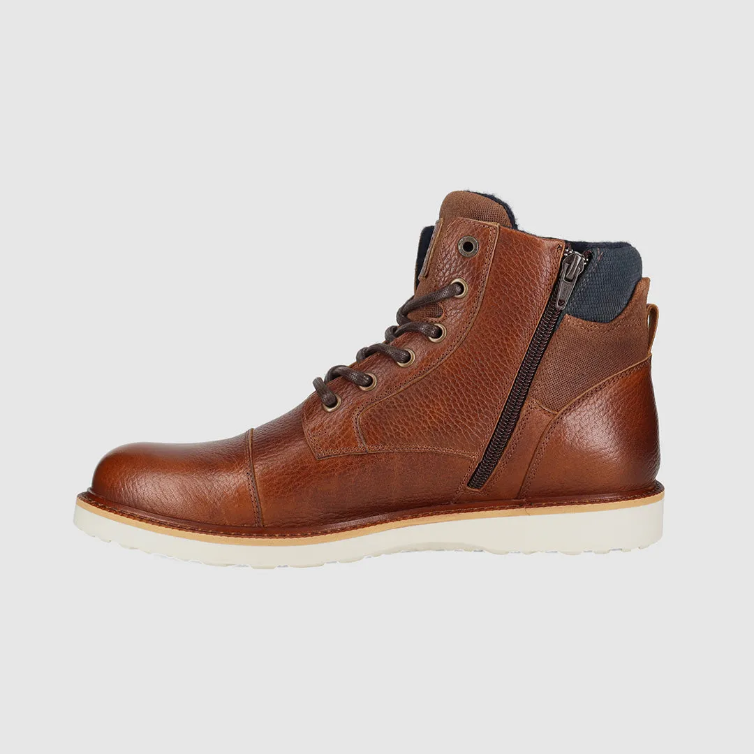 Durable Shell Urban Traveler Nepean Lace Up Boots Tan