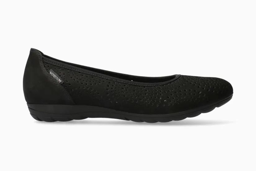 Elsie Perf - 6900 Black Bucksoft Closed Toe Mono Shade