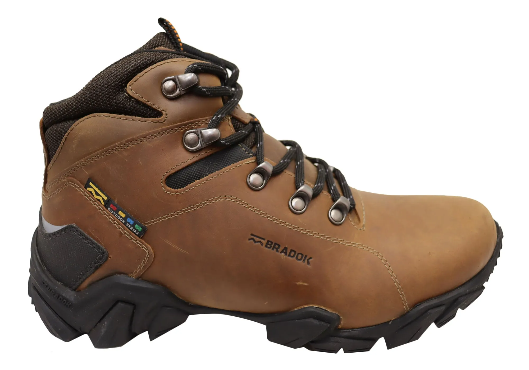 Bradok Raptor 2 Mens Comfortable Leather Hiking Boots Made In Brazil Stylish Option