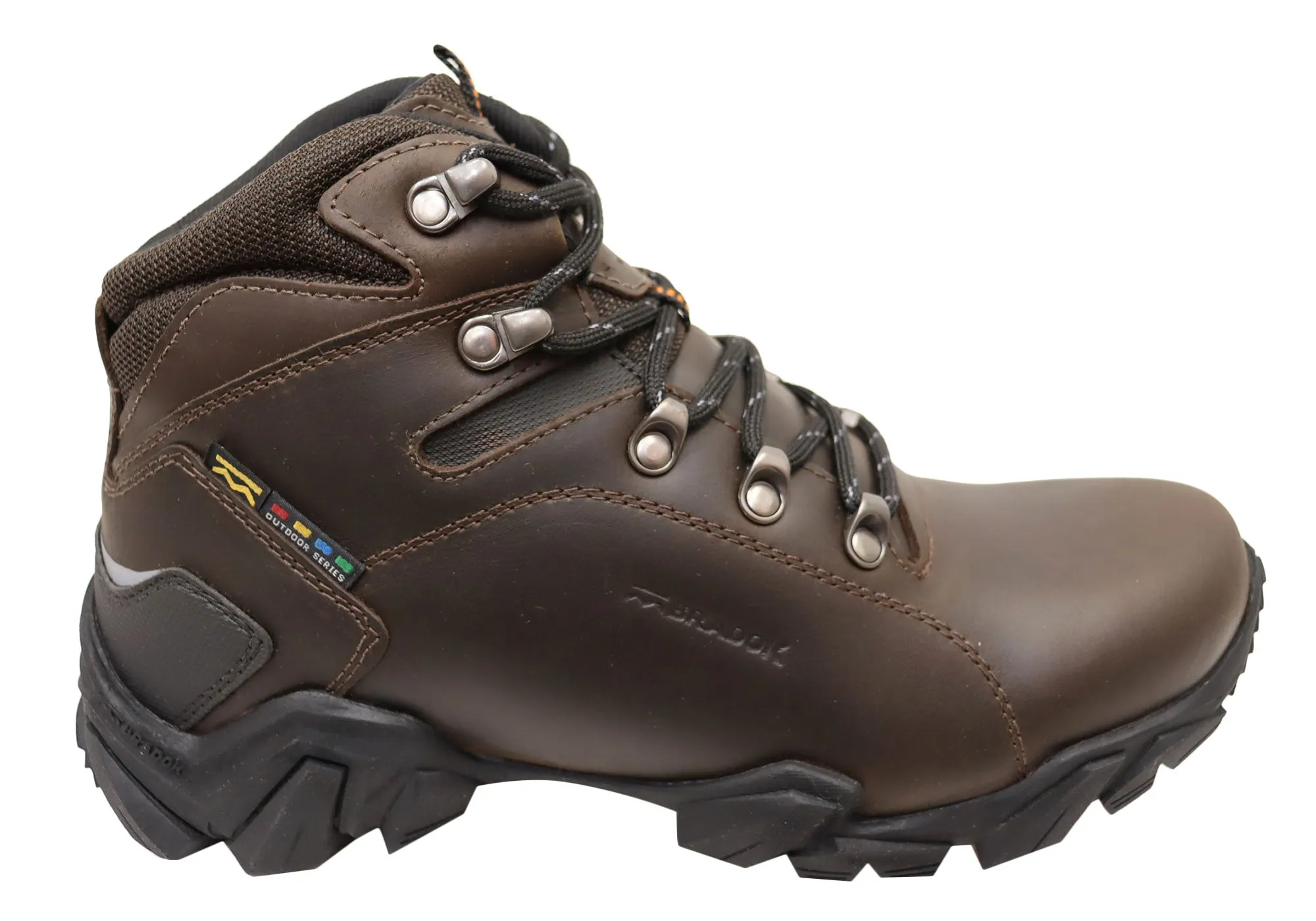Bradok Raptor 2 Mens Comfortable Leather Hiking Boots Made In Brazil Long Hour