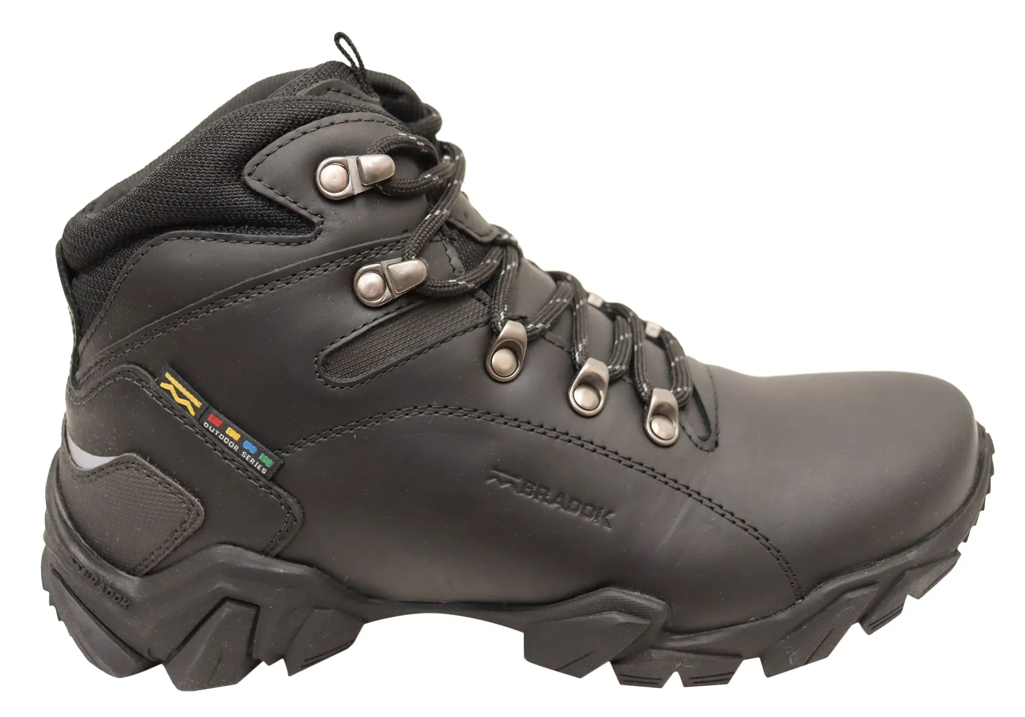 Bradok Raptor 2 Mens Comfortable Leather Hiking Boots Made In Brazil Utility Design