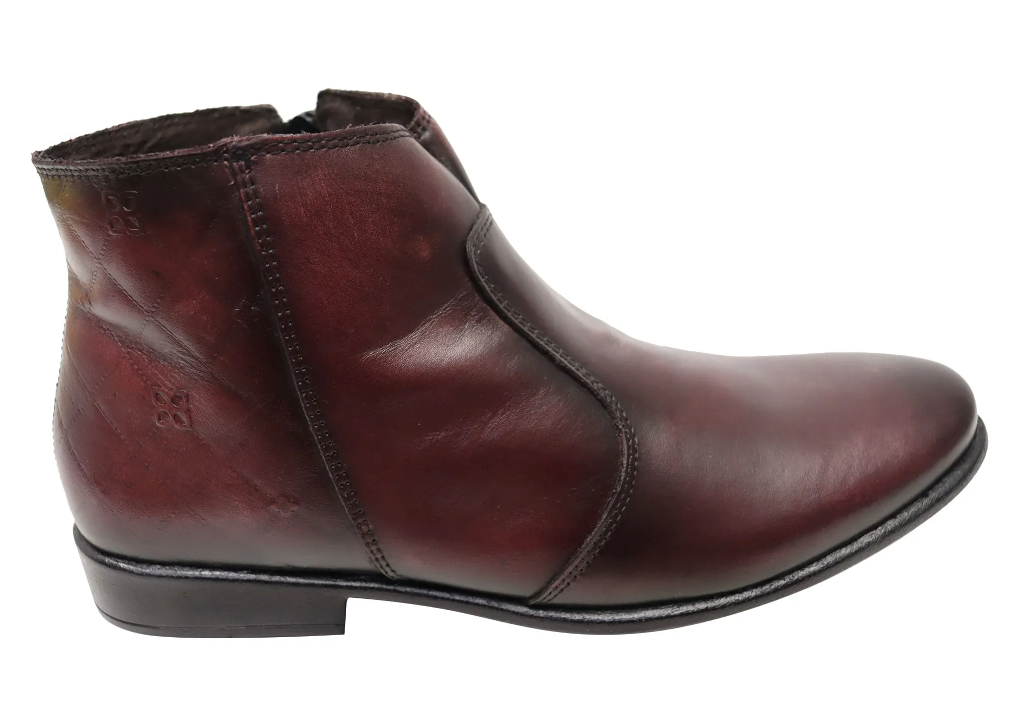 Perlatto Morgan Womens Comfortable Leather Ankle Boots Made In Brazil Slip Resistant Stylish Explorer Waterproof Rainy Day Commuter