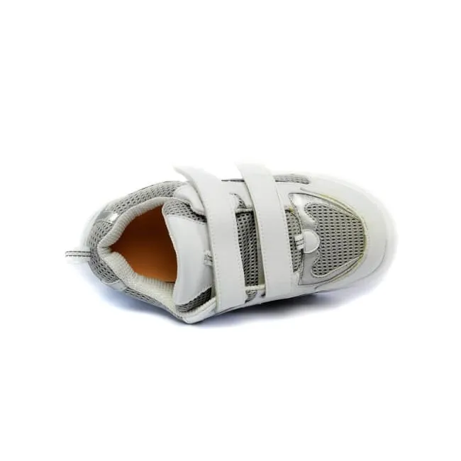 Street Performance Mt. Emey 9701-3V  White/Silver -Men's Light Weight Athletic Walking Shoe with Straps