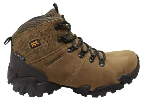 Bradok Nyiragongo Mens Comfort Leather Hiking Boots Made In Brazil Reinforced Form Nature Lover Breathable River Crossing