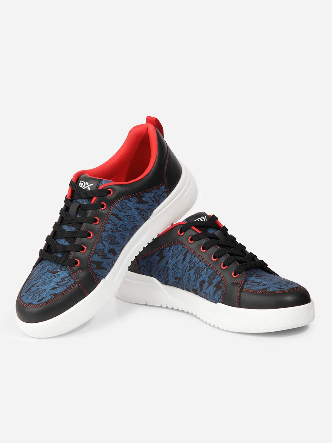 Tensile Fiber Upper Men's Navy Black Textured Sneakers IX6019