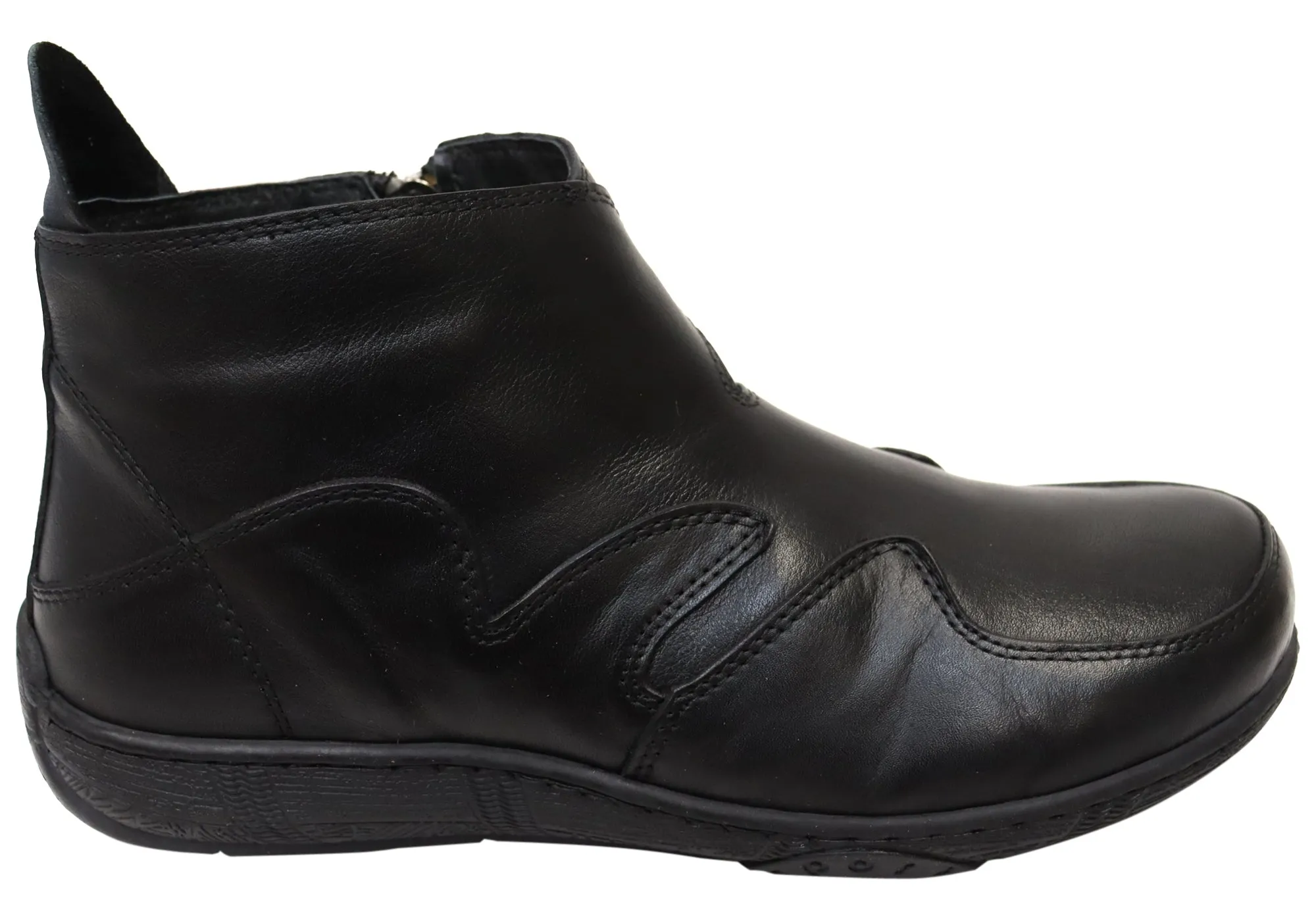 Rugged Built Comfort Seeker Low Profile Night Travel Orizonte Lucio Womens European Comfortable Leather Ankle Boots