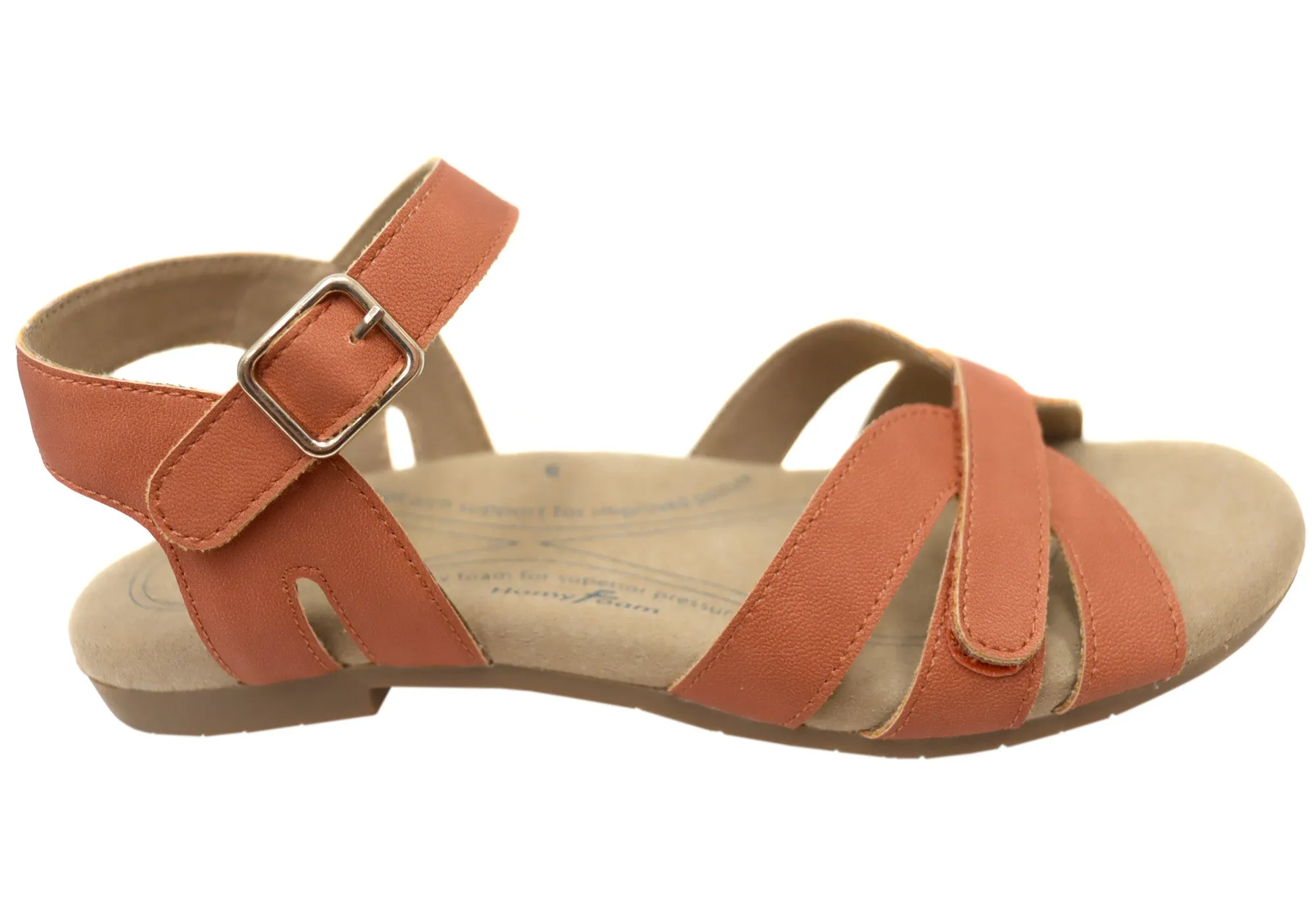 Homyped Bobby Strap Womens Comfortable Sandals Slip-On Versatility Soft Touch